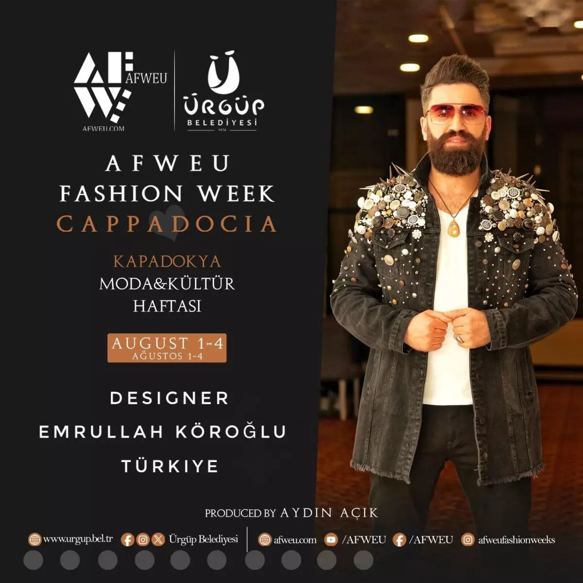 Ünlü Modacı Emrullah Köroğlu, Fashion Week Cappadocia'da Tasarımlarını Sergileyecek