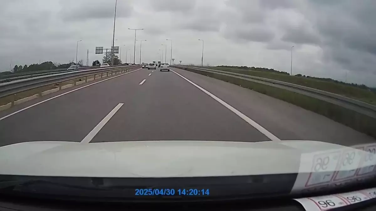 Ters Yolda Giden Sürücüye Cezası Kesildi