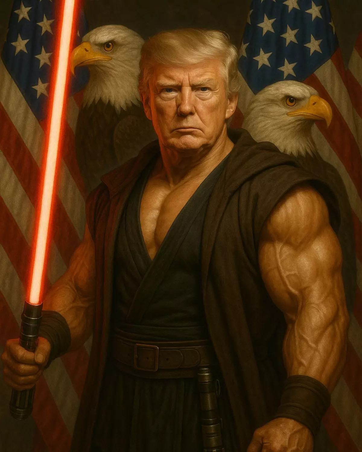 Trump 'Yıldız Savaşları' Şeklinde Paylaşıldı