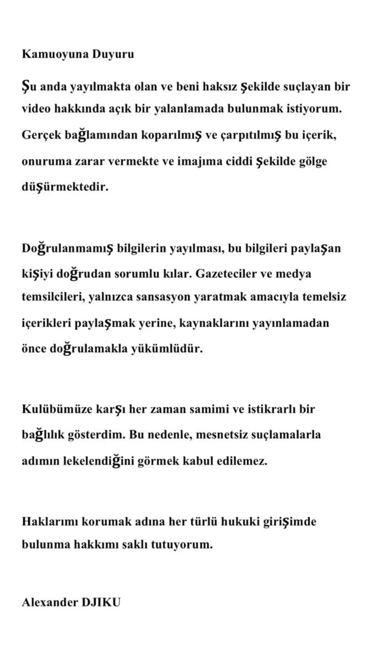 Djiku'dan Yalanlama: Video Yanlış