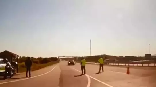 Malkara'da Polis Memuruna Araçla Çarpma Olayı