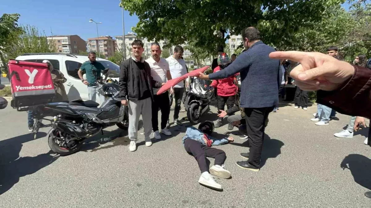 Çorlu'da Ters Yönde Motosiklet Kazası