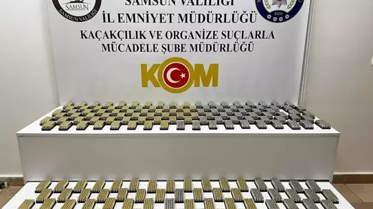 Samsun'da Kaçak Tabanca Fişeği Ele Geçirildi