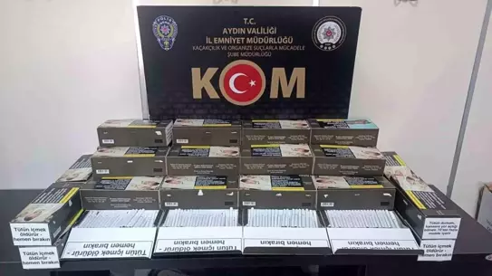 Aydın'da Kaçak Makaron Operasyonu