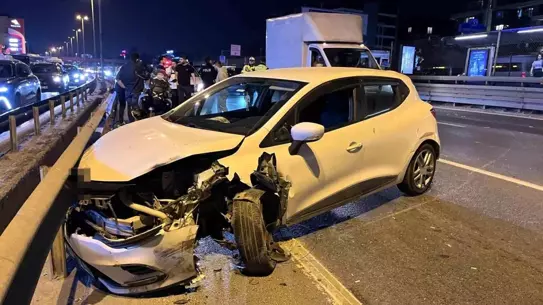 Küçükçekmece'de Alkollü Sürücü Kaçmaya Çalıştı