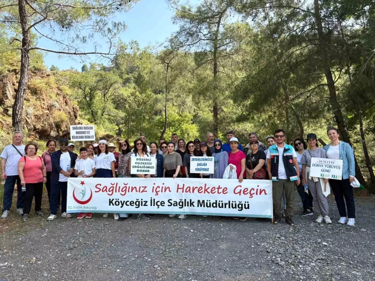 Köyceğiz'de Sağlık İçin Yürüyüş Etkinliği