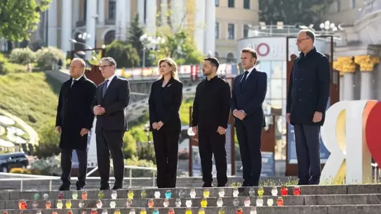 Avrupa Liderleri Kiev'de Barış Çağrısı Yapıyor