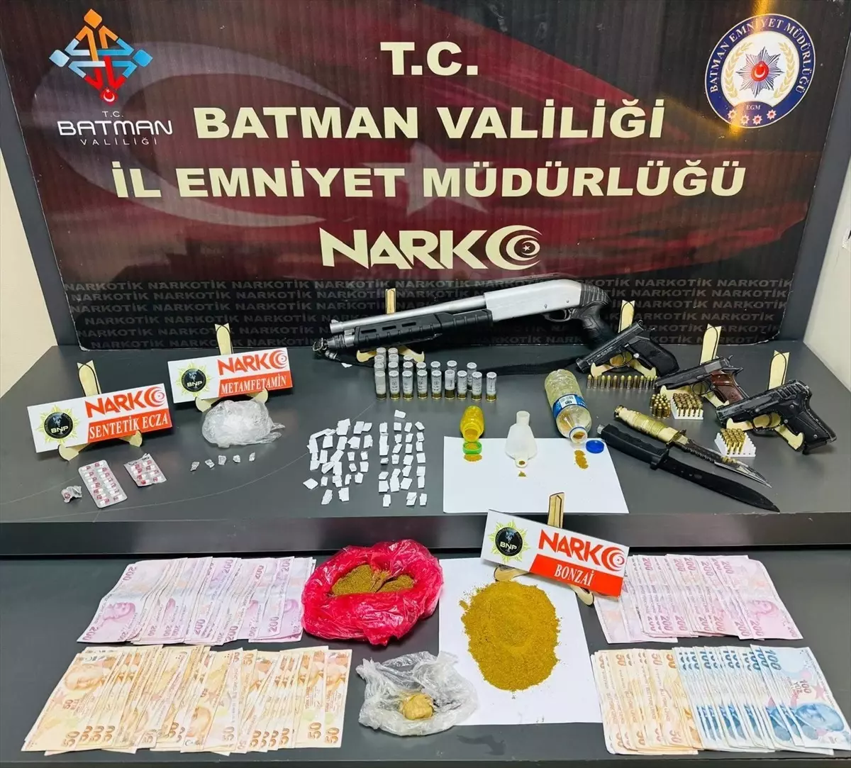 Batman'da Uyuşturucu Operasyonu: 18 Tutuklama