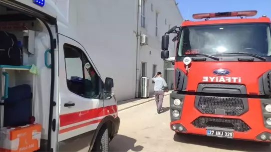 İslahiye'de Pamuk Fabrikasında Yangın