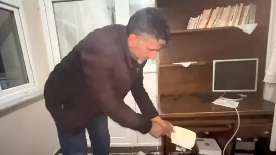 Kars Akyaka'da Sağanak Yağış Sel Getirdi