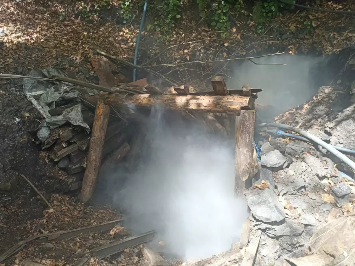 Zonguldak'ta Kaçak Kömür Ocağı İmha Edildi