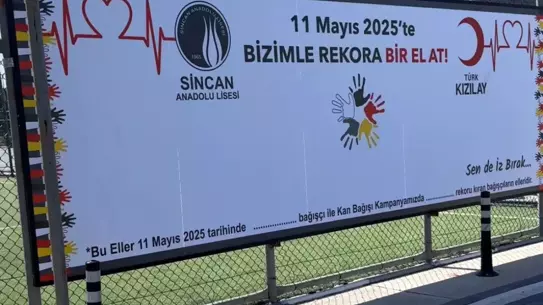 Sincan Anadolu Lisesi'nden Rekor Kan Bağışı