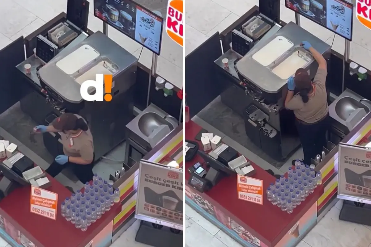 Görüntülendiğinden haberi yoktu! Ünlü markanın şubesinde mide bulandıran hareket
