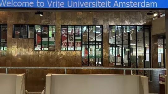 Hollanda'da Filistin Destekçileri Eylemde