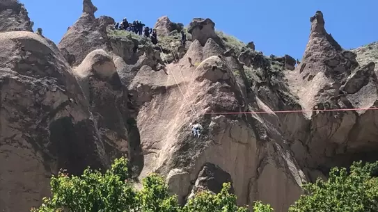 Nevşehir'de Sıcak Hava Balonu Zorunlu İniş Yaptı