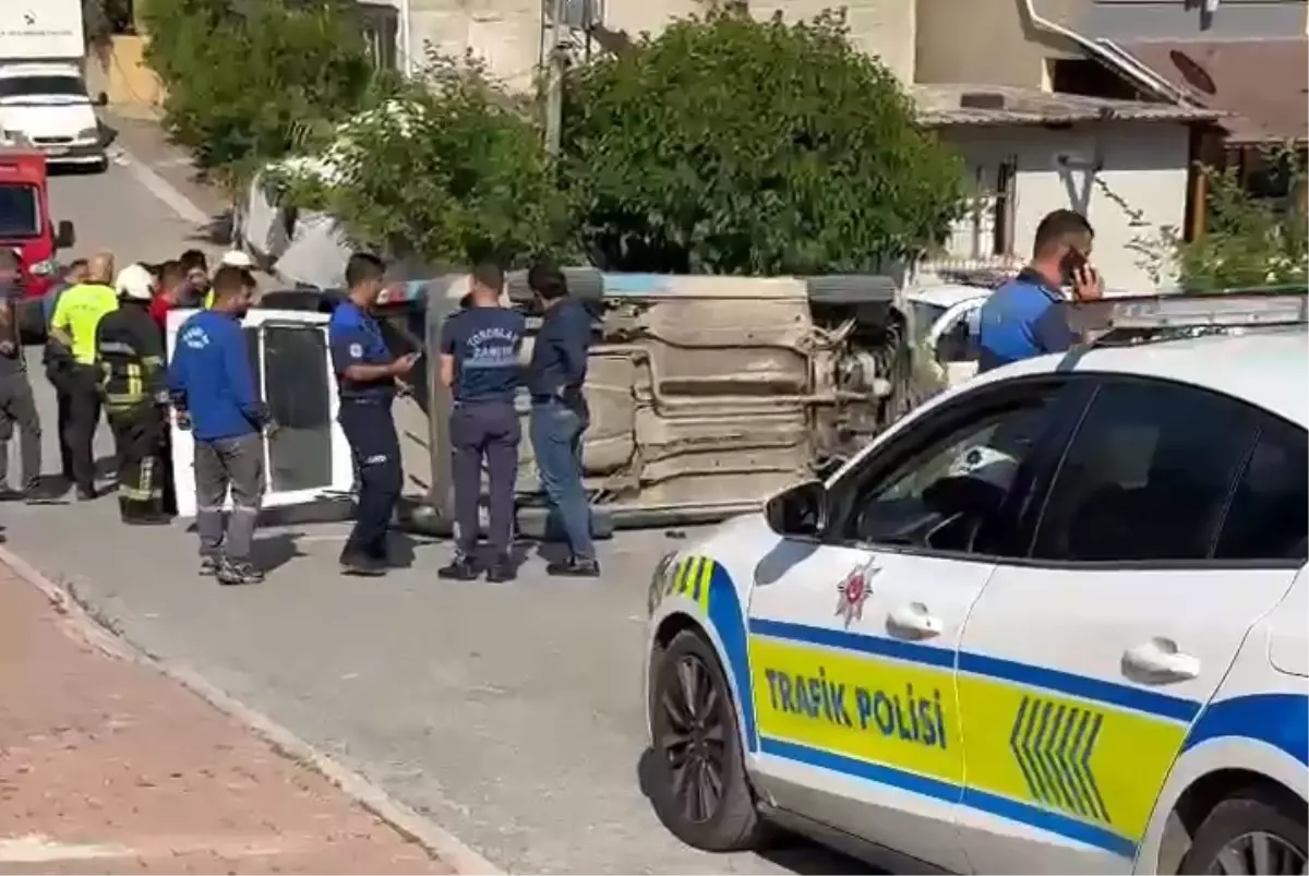 Mersin'de Ehliyetsiz Sürücü Kazaya Karıştı