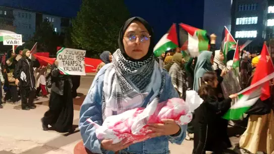 Sivas'ta Gazze’ye Destek Yürüyüşü