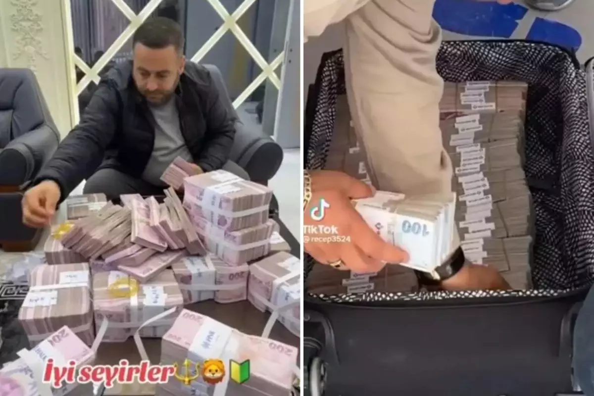 Aile boyu dolandırıcılık! Balya balya paraları TikTok'ta sergilediler