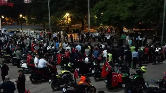 Gaziantep'te Gazze İçin Motosikletli Protesto