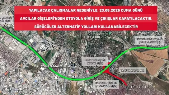 Avcılar Otoyol Gişeleri Kapandı