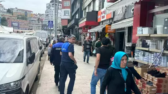 Zonguldak'ta Zabıta Ekiplerinden Kaldırım Denetimi