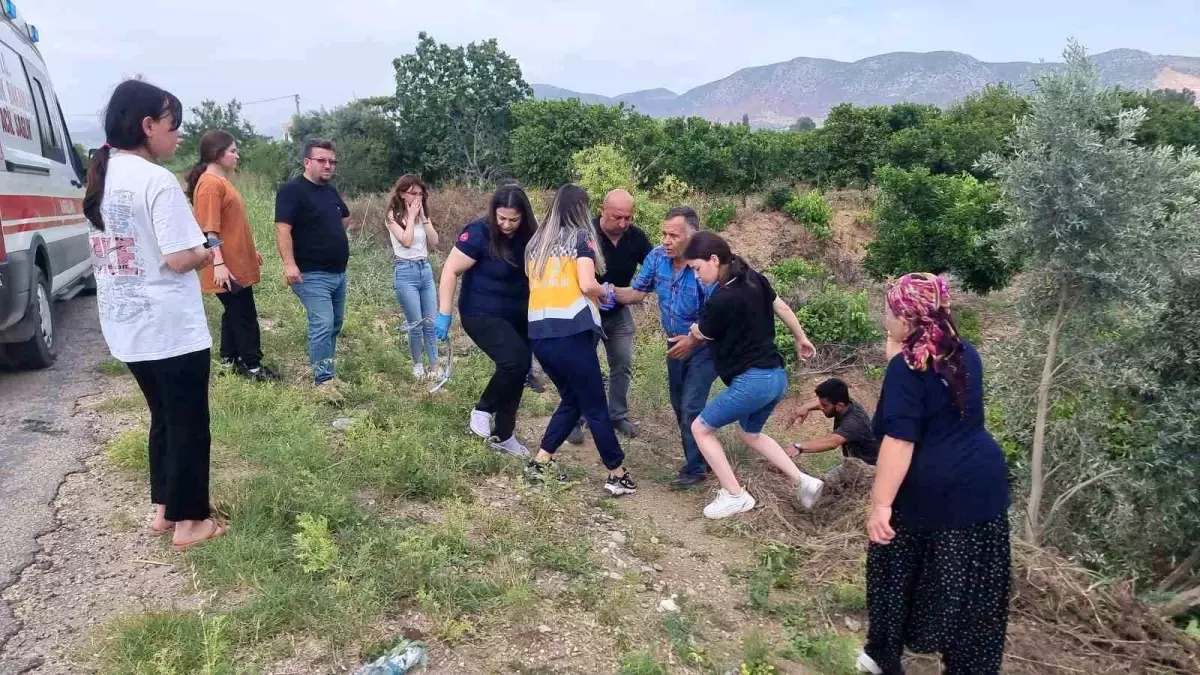 Adana'da Takla Atan Araçta Sürücü Yara Almadan Kurtuldu