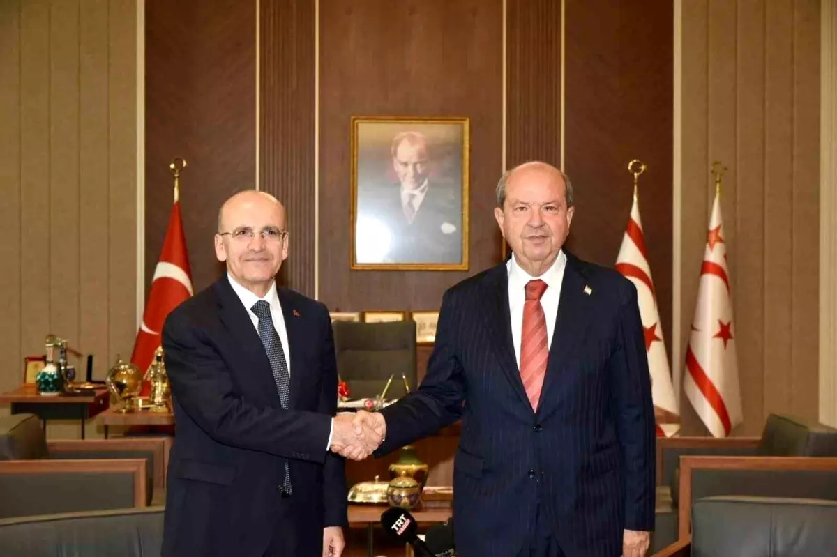 KKTC Cumhurbaşkanı Tatar, Bakan Şimşek'i kabul etti