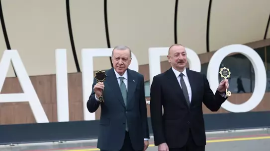 Cumhurbaşkanı Erdoğan, Azerbaycan'ın Laçın şehrine gitti