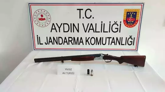 Karpuzlu'da Ruhsatsız Av Tüfeği Ele Geçirildi