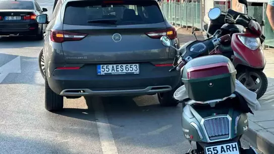 Samsun'da Motosiklet Kazası