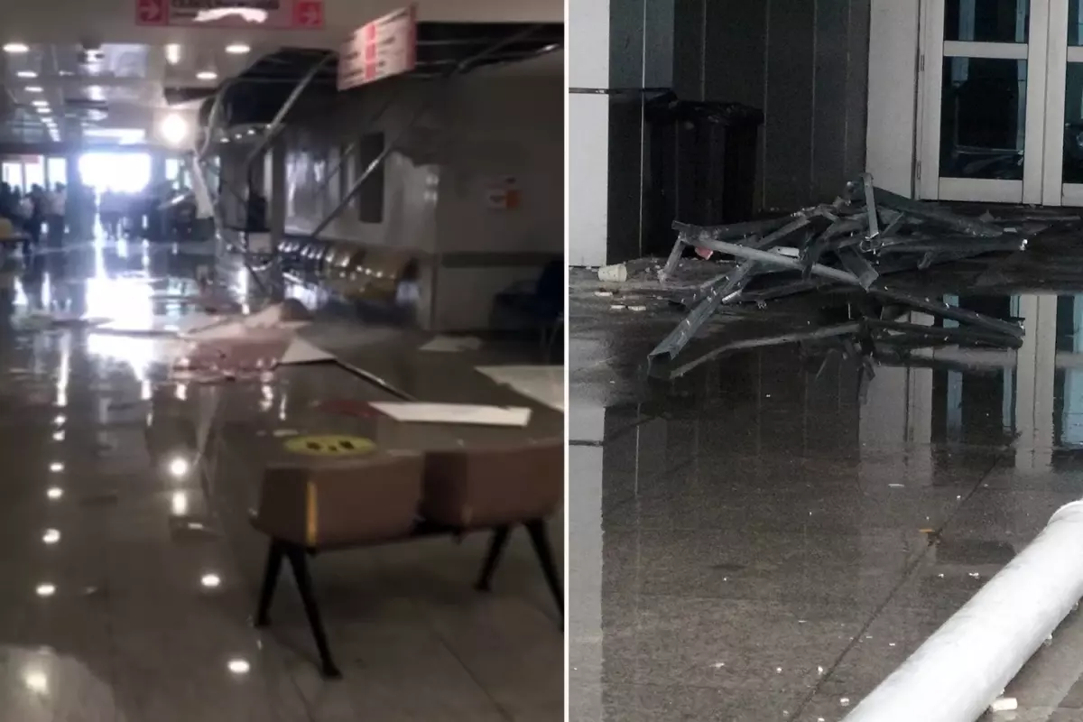 Malatya'da Sağanak Yağış Tavanı Çöktürdü
