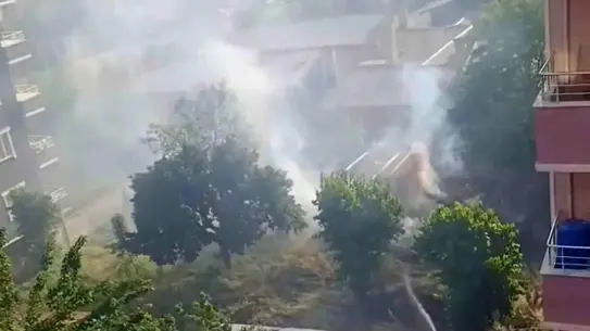 Kurtalan'da Gecekondu Yangını