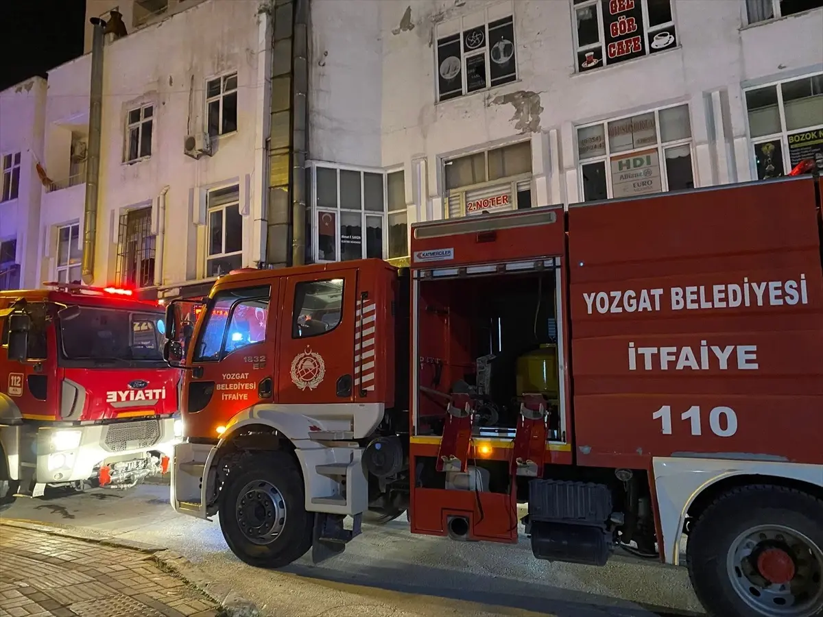 Yozgat'ta Kafede Yangın
