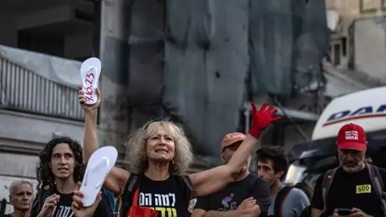 İsrail'de Esir Takası Protestosu