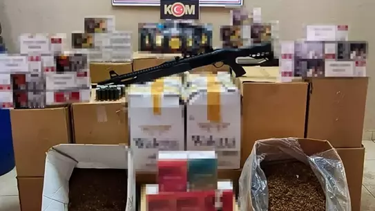 Çerkezköy'de Kaçak Tütün ve Silah Operasyonu