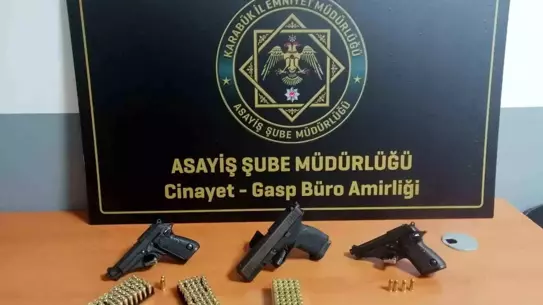 Karabük'te Ruhsatsız Silah Operasyonu