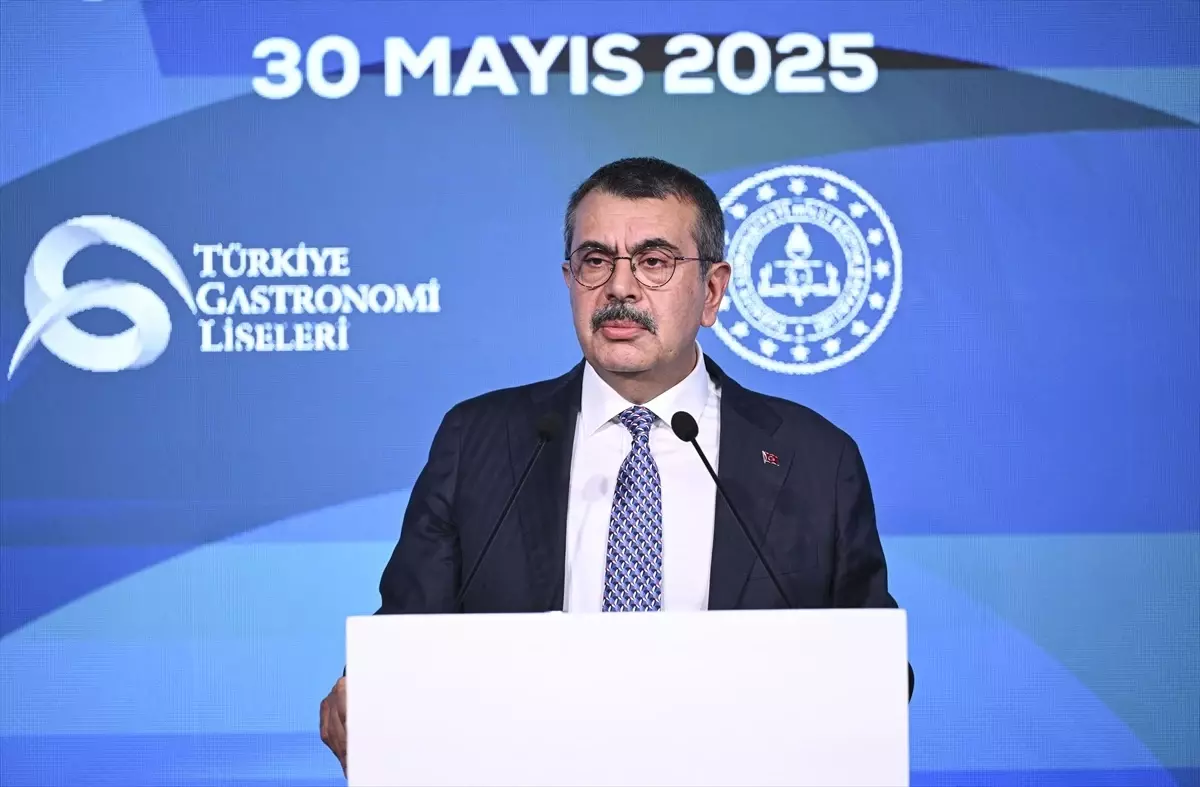 Bakan Tekin, "Türkiye Gastronomi Liseleri Projesi" tanıtım programında konuştu Açıklaması