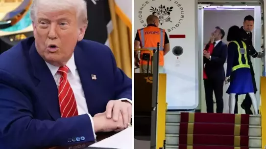 Trump'tan karısından tokat yiyen Macron'a ilginç evlilik tavsiyesi: Kapıyı kapalı tut