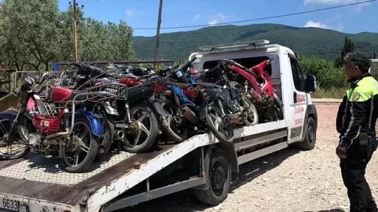 Erdek'te Tescilsiz Motosiklet Denetimleri Sıklaştı