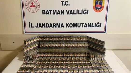 Hasankeyf'te Gümrük Kaçağı Sigara Ele Ge geçti
