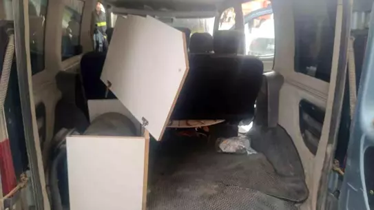 Siirt'te Park Halindeki Kamyonet Yangın Çıkardı