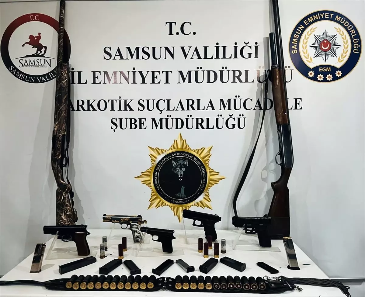 Bafra'da Ruhsatsız Silah Operasyonu: 3 Gözaltı