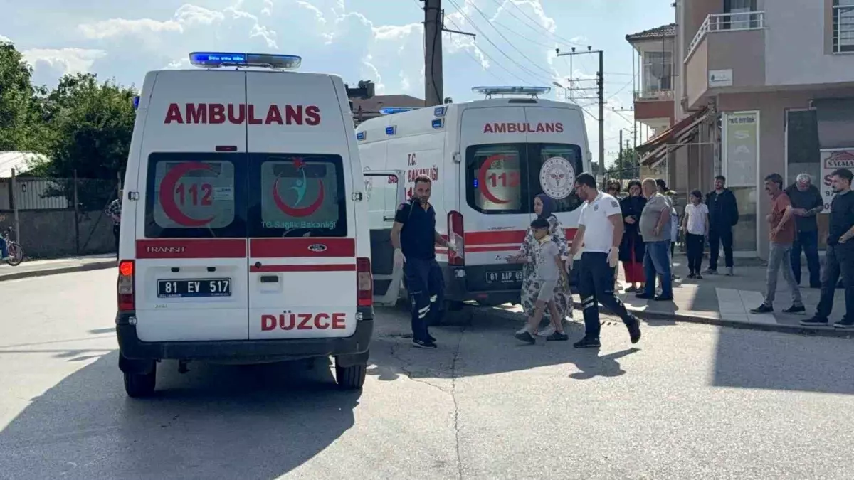 Düzce'de Çocuklar Yaralandı