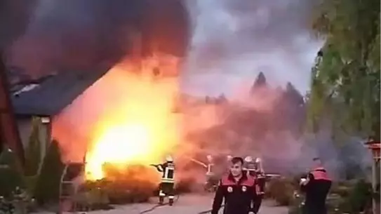 Çorum'da Çiçekçide Yangın