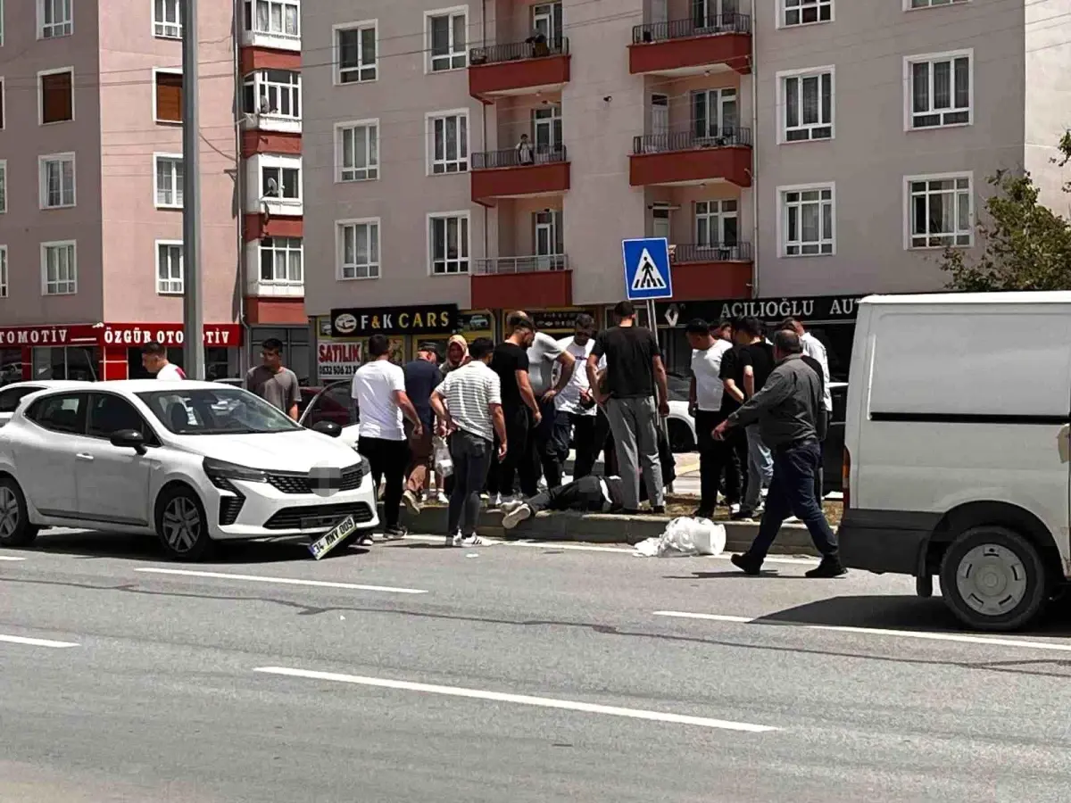 Sungurlu'da Yayaya Otomobil Çarptı