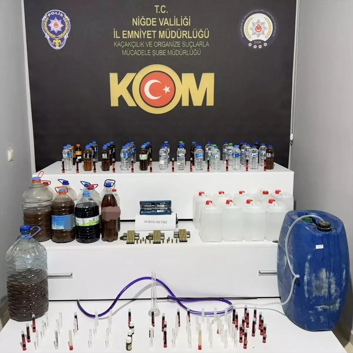 Niğde'de Sahte İçki Operasyonu