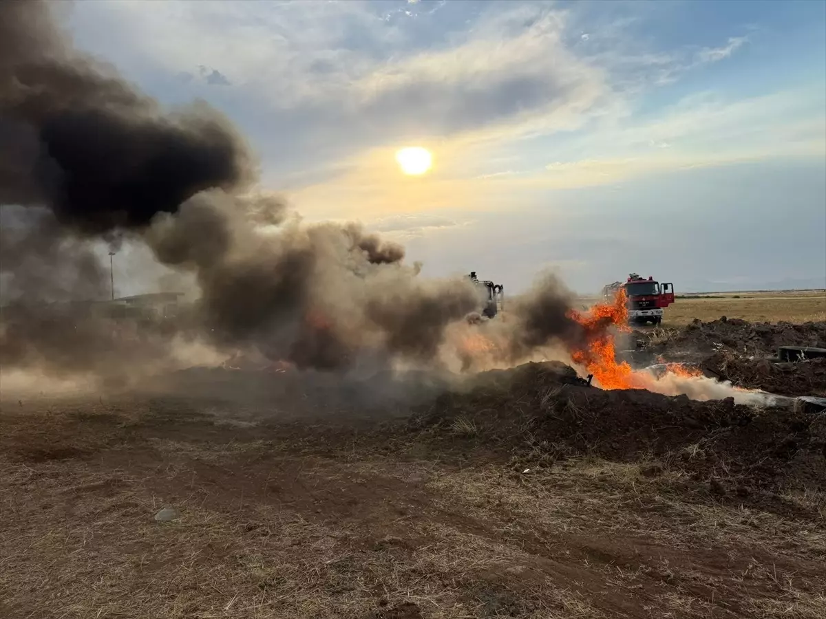 Şırnak'ta Uçak Yangını Tatbikatı