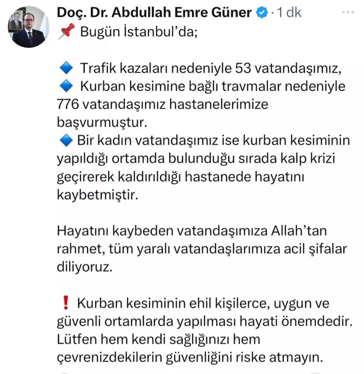 Kurban Bayramı'nda Sağlık Sorunları: 777 Hastaneye Başvurdu