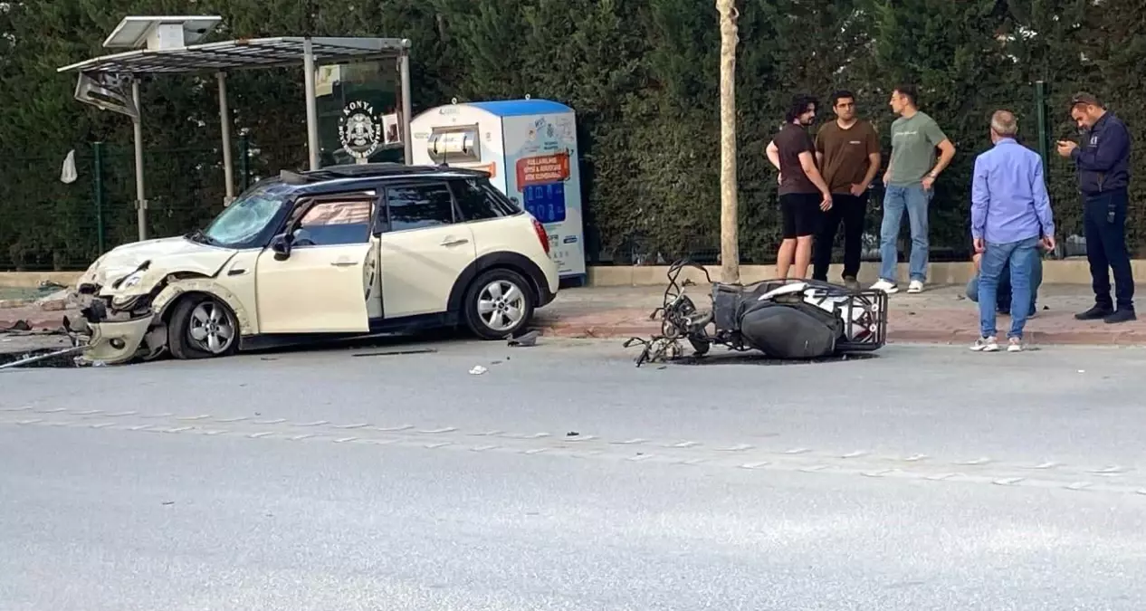 Konya'da Motokuryeye Çarpan Sürücü Tutuklandı