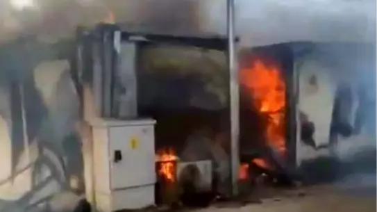 Kahramanmaraş'ta Konteyner Yangını